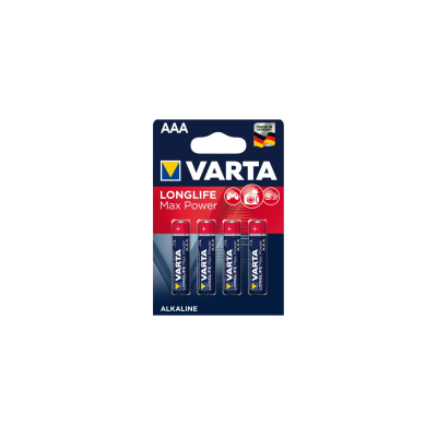 Батарейка VARTA Longlife Max Power AAА LR03  Alkaline BL4 4/20/200 К