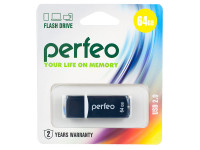 Perfeo USB флэш-диск 64GB C02 Black 10/100