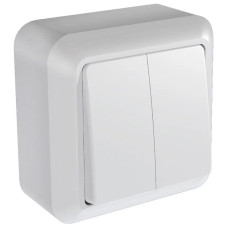 Выключатель 2-кл. ОП Оптима 10А IP20 А510-380 с монтаж. пластиной бел. Кунцево Выключатель 2-кл. ОП Оптима 10А IP20 А510-380 с монтаж. пластиной бел. Кунцево