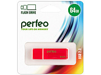 Perfeo USB флэш-диск 64GB C01G2 Red 10/100