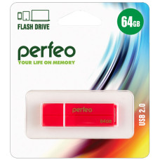 Perfeo USB флэш-диск 64GB C01G2 Red 10/100