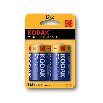 Батарейка Kodak MAX LR20 2BL 20/100  (30952843)