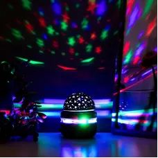 Ночник-проектор "Магический шар" LED USB черный 7,9х7,9х9,6 см