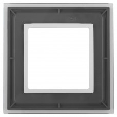 Рамка на 1 пост, стекло, Эра Elegance, 14-5101-00 ЭРА прозрачный+бел 10/100 ЦЕНА▼