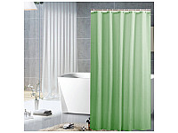 Занавеска для ванной 180х180 см зеленая