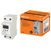 Реле напряжения 1ф TDM серии АЗМ с LED-дисплеем 63А-220В 1/80
