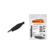 Зажим "крокодил" TDM ЗКИ 10А 56мм в изоляции черный /мин.пар.3упак Зажим "крокодил" TDM ЗКИ 10А 56мм в изоляции черный /мин.пар.3упак