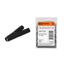 Зажим "крокодил" TDM ЗКИ 30А 75мм в изоляции черный (10шт) 10/80 Зажим "крокодил" TDM ЗКИ 30А 75мм в изоляции черный (10шт) 10/80