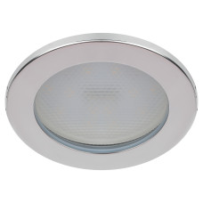 Светильник встраиваемый влагозащищенный ЭРА KL95 CH GX53 IP44, 110х55 мм, хром 1/50