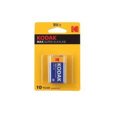 Батарейка Kodak 6LR61-1BL MAX SUPER Alkaline 1/10/200 Батарейка Kodak 6LR61-1BL MAX SUPER Alkaline 1/10/200
