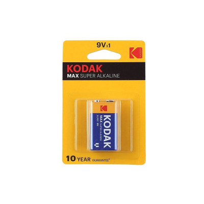 Батарейка Kodak 6LR61-1BL MAX SUPER Alkaline 1/10/200 Батарейка Kodak 6LR61-1BL MAX SUPER Alkaline 1/10/200