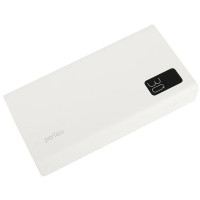Perfeo Powerbank Atomic Age 30000 mAh/LED дисплей/PD + QC 3.0/Type-C/2 USB/Выход: 5A, max 22.5Wбелый