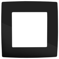 Рамка на 1 пост, Эра12, 12-5001-06 ЭРА чёрный /мин.пар.5шт