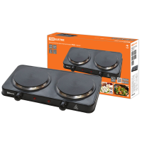 Электроплитка двухконф. ЭПД2 230 В, 2х1 кВт, диск, черная, TDM 1/6 Электроплитка двухконф. ЭПД2 230 В, 2х1 кВт, диск, черная, TDM 1/6