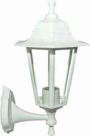 Садово-парковый светильник НБУ 06-60-001 У1"Леда1" шестигранник,настенный,пластик,ромб,рельеф,белый