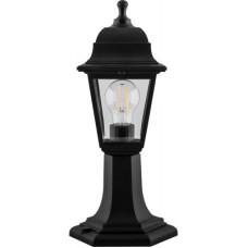 Садово-парковый светильник НТУ 04-60-001 У1"Оскар"четырехгр.,стойка,пластик,ромб,рельеф,черный