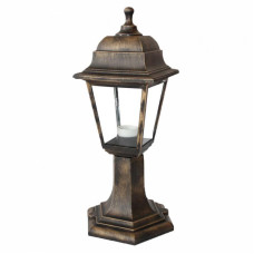 Садово-парковый светильник НТУ 04-60-001 У1"Оскар"4-х гр,стойка,пласт,ромб,рельеф,чер под бронзу