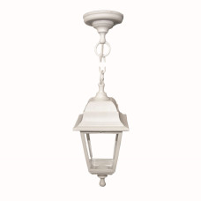 Садово-парковый светильник НСУ 04-60-001 У1"Адель"четырехгранник,подвес,пластик,ромб,рельеф,белый