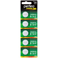 Батарейка PERFEO CR2016 /5BL Lithium Cell 100
