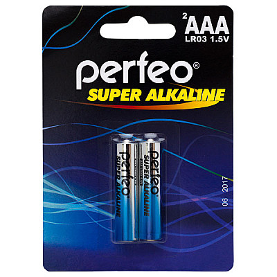 Батарейка PERFEO LR03/2BL Super Alkaline /60/480