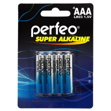 Батарейка PERFEO LR03/4BL Super Alkaline 4/120/960 Батарейка PERFEO LR03/4BL Super Alkaline 4/120/960
