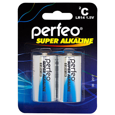 Батарейка PERFEO LR14/2BL Super Alkaline /12