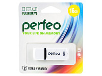Perfeo USB флэш-диск 16GB C02 White 10/100