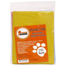 Салфетка вискозная универсальная 30х38см (3 шт) Рыжий кот /4 Салфетка вискозная универсальная 30х38см (3 шт) Рыжий кот /4