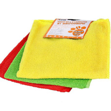 Набор салфеток из микрофибры 30х30 см MFS-02/3 (3 шт) Рыжий кот /2 Набор салфеток из микрофибры 30х30 см MFS-02/3 (3 шт) Рыжий кот /2