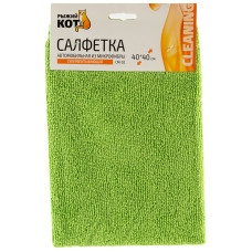 Салфетка из микрофибры 40х40см "Супервпитывающая" CM-02 Рыжий кот 3/100 Салфетка из микрофибры 40х40см "Супервпитывающая" CM-02 Рыжий кот 3/100