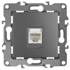 Розетка информационная RJ45, IP20, Эра12, 12-3107-12 ЭРА графит 10/100 ЦЕНА ▼ Розетка информационная RJ45, IP20, Эра12, 12-3107-12 ЭРА графит 10/100 ЦЕНА ▼