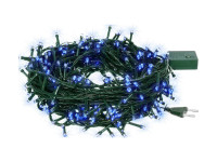 VEGAS   Электрогирлянда "Нить" 100 синих LED ламп, контр-р 8 режимов, зеленый провод, 10 м, 220 v/20