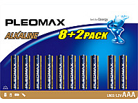 Батарейка Pleomax LR03 BL-8+2   100/600/36000
