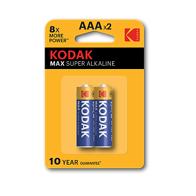 Батарейка Kodak max K3A-2 LR03 BL-2  20/100/16000  (30952874)