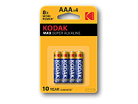 Батарейка Kodak max K3A-4 LR03 BL-4  40/200/32000  (30952812)