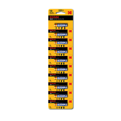 Батарейка Kodak max LR03 BL-10 (штучно отрывные) 100/1000/20000  (30953512)
