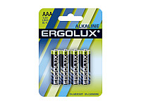 Батарейка Ergolux  LR03 Alkaline BL-4 (1.5В) 4/40/960