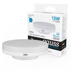 Gauss Лампа светодиодная Elementary LED13-GX53- 6500К 1/10/100