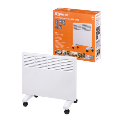 Конвектор электрический ЭК-1500С, 1500 Вт, регул. мощн. (750/1500 Вт), термостат, СТИЧ, TDM