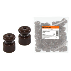 Керамический изолятор для ретро провода TDM «ЭКО» бук/крат.25шт Керамический изолятор для ретро провода TDM «ЭКО» бук/крат.25шт