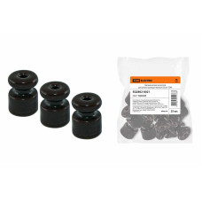 Керамический изолятор для ретро провода черный (25шт) TDM 25/1000 ЦЕНА ▼ Керамический изолятор для ретро провода черный (25шт) TDM 25/1000 ЦЕНА ▼