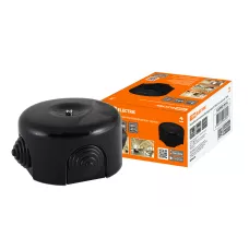 Коробка распаячная фарфоровая D7,8х4,5см черная TDM ЦЕНА▼ Коробка распаячная фарфоровая D7,8х4,5см черная TDM ЦЕНА▼