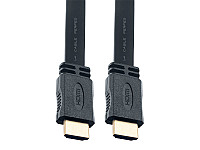 PERFEO Кабель HDMI A вилка - HDMI A вилка, плоский, ver.1.4, длина 1 м. (H1301) /30
