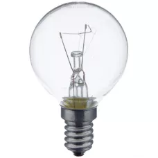 PILA Лампа накаливания ДШ-230-60 (в инд.упак., шар, G45, Е14, 60Вт,230В, прозрачная) /10