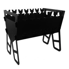 Мангал 442*290*380 мм, 3 мм сталь, NOVOGAS, сборный, малый, окрашенный в сумке