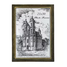 Рамка багетная    01    21х30    03 карцовка 24 Черное дерево б/м