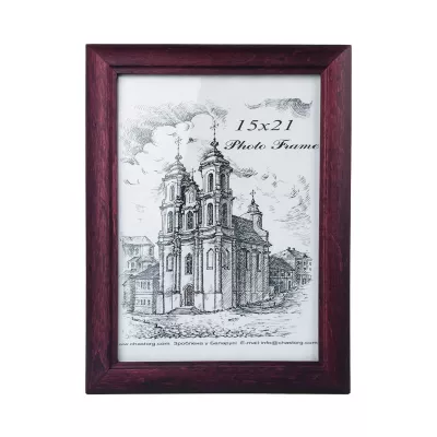 Рамка багетная    01    15х21    02 эффект 18 Красное дерево б/м