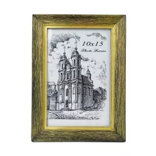 Рамка багетная    01    10х15    03 карцовка 24 Черное дерево б/м