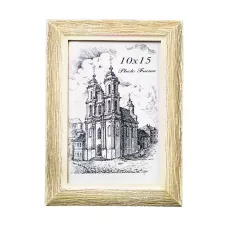 Рамка багетная    01    10х15    03 карцовка 37 Золотой дуб б/м