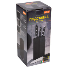 Подставка для ножей FANTASIA, 10*10*22,5 см, черный